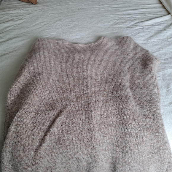 Sezane Gaspard Mohair Oatmeal Crewneck Long Sleeve Button Cardigan XS - Picture 4 of 7